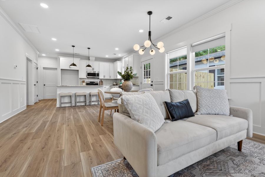 Furnished interior view inside a new home in , North Charleston (Image 9).