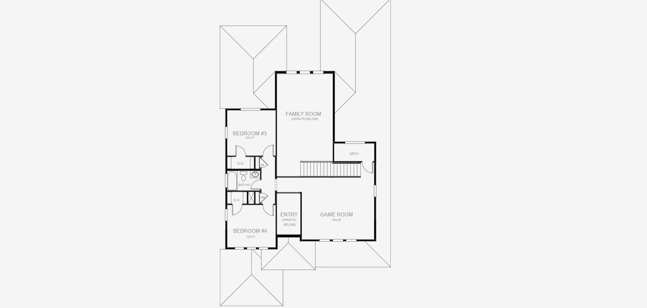 2D floor plan layout for the 2713F by Perry Homes in Sanctuary at Seaire, Parrish, FL (Image 5). 2D floor plan layout for the 2713F by Perry Homes in Sanctuary at Seaire, Parrish, FL (Image 5).