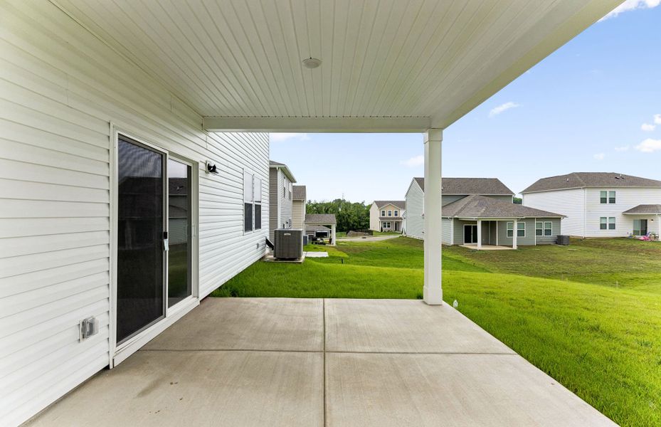 Exterior details and patio area of a home in Highlands of Carter's Station, Columbia (Image 3). Exterior details and patio area of a home in Highlands of Carter's Station, Columbia (Image 3).