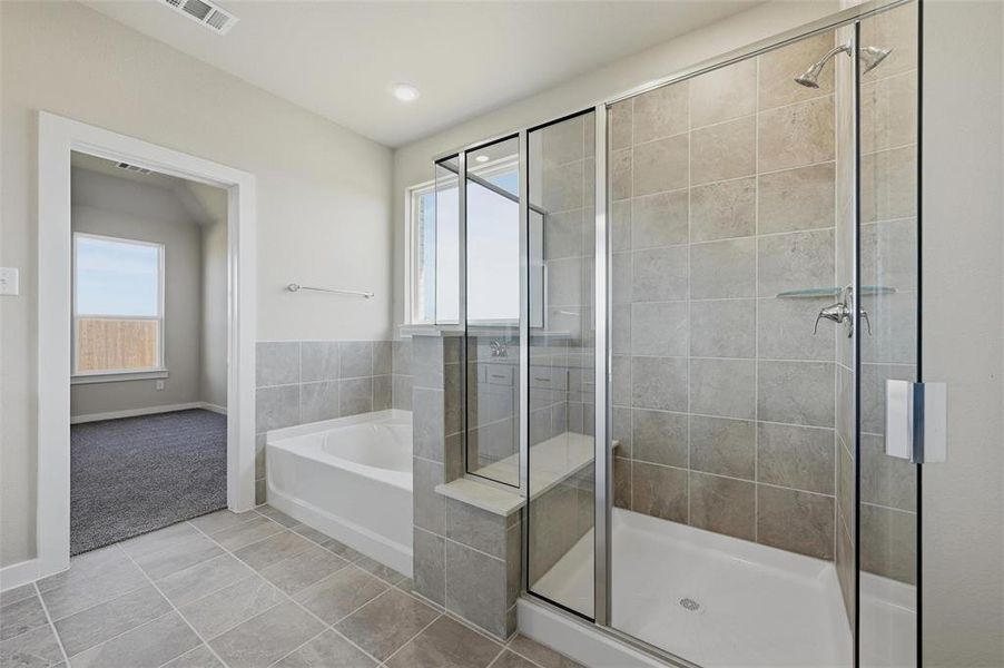 Furnished interior view inside a new home in The Preserve, Sherman (Image 9).