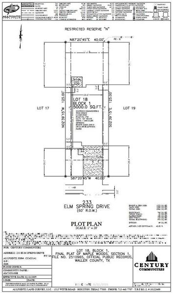 2D floor plan layout of this home in Maple Woods, Hockley, TX (Image 3).