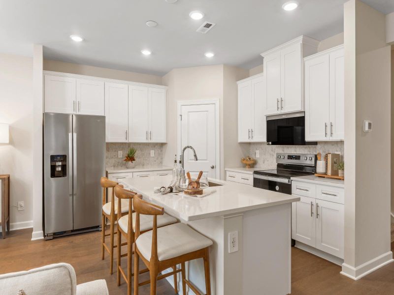 With an abundance of cabinet space, you'll never run out of room for your kitchen essentials.