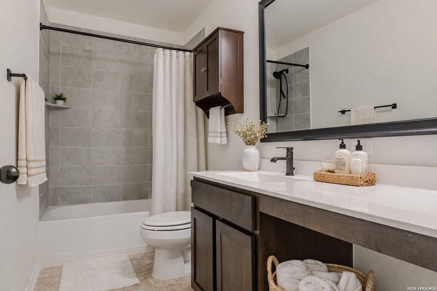 Furnished interior view inside a new home in , New Braunfels (Image 13).