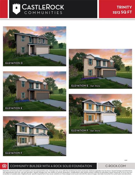 Preview the Trinity Elevation options by CastleRock Communities! Choose from stunning exterior designs that bring style and curb appeal to this thoughtfully designed floor plan—each with unique architectural elements. Preview the Trinity Elevation options by CastleRock Communities! Choose from stunning exterior designs that bring style and curb appeal to this thoughtfully designed floor plan—each with unique architectural elements.