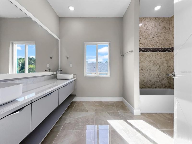 Furnished interior view inside a new home in , Davenport (Image 10).