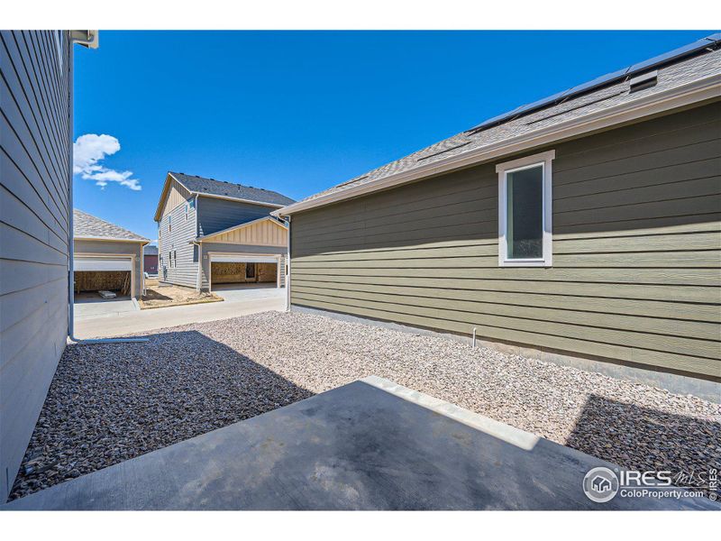 Side Patio - Add fence around home for pets!