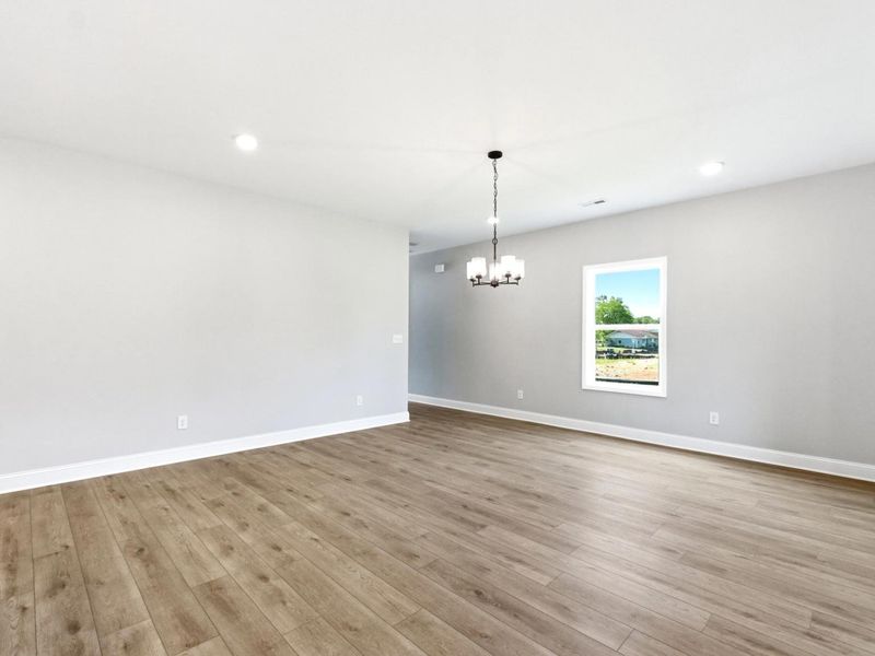 Representative unfurnished interior of a home built from the The Russell A by Davidson Homes LLC in Bailey Park, Fayetteville (Image 17). Representative unfurnished interior of a home built from the The Russell A by Davidson Homes LLC in Bailey Park, Fayetteville (Image 17).