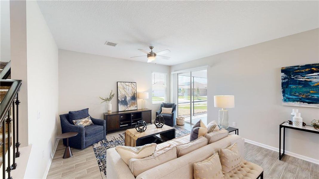 Furnished interior view inside a new home in , Clermont (Image 12).