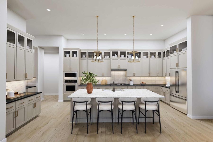 Representative furnished interior of a home built from the The Bordano by David Weekley Homes in Briarley, Montgomery (Image 5).