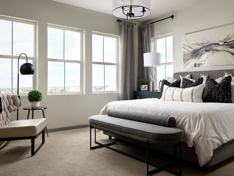 Representative furnished interior of a home built from the 3504 by Tri Pointe Homes in The Aurora Highlands, Aurora (Image 8).