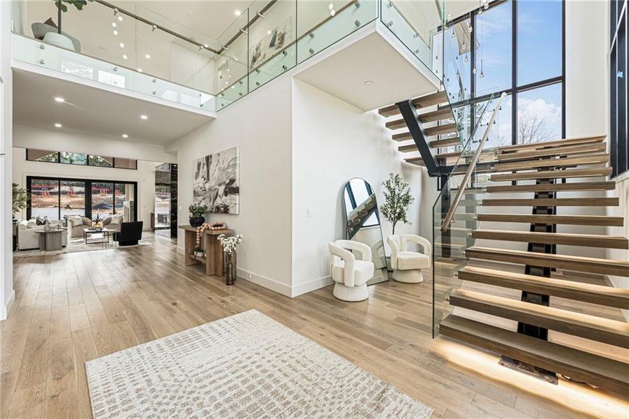 Furnished interior view inside a new home in , Suwanee (Image 78).