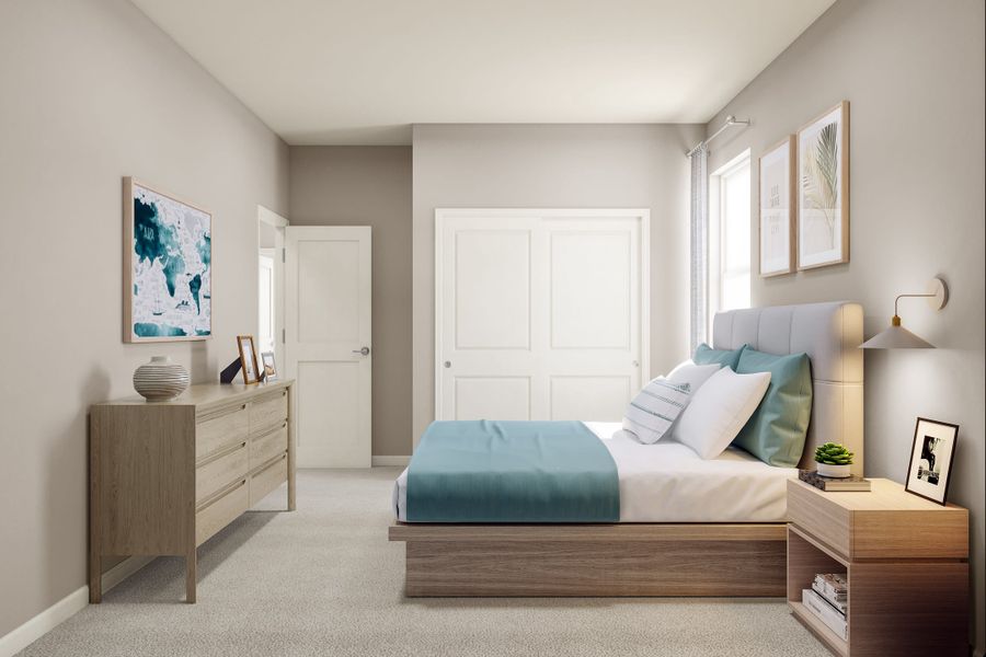 Representative furnished interior of a home built from the 3201 by Tri Pointe Homes in The Aurora Highlands, Aurora (Image 14).