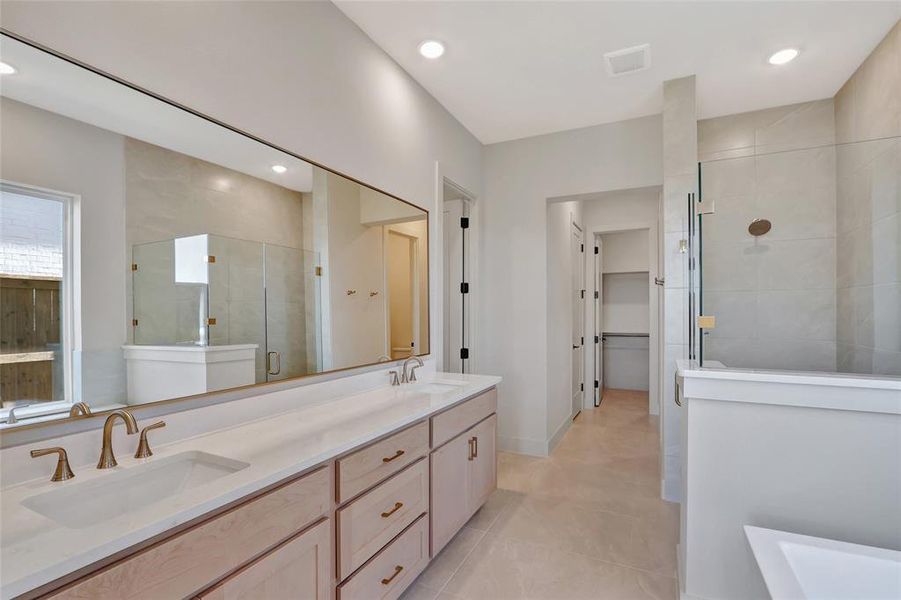 Furnished interior view inside a new home in , Aledo (Image 7).