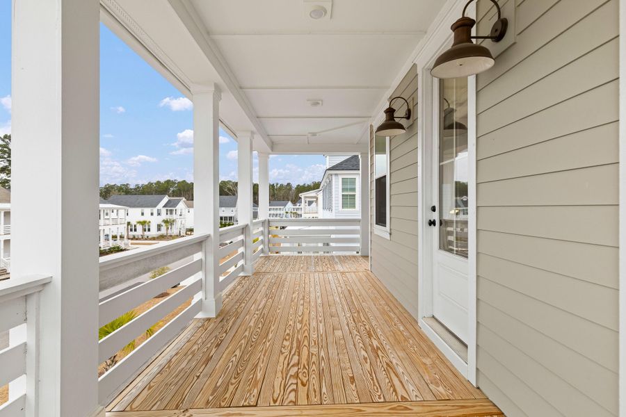 Exterior details and patio area of a home in Carolina Park: Riverside, Mount Pleasant (Image 24). Exterior details and patio area of a home in Carolina Park: Riverside, Mount Pleasant (Image 24).