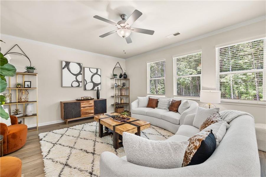 Furnished interior view inside a new home in Cascade Ridge at Niskey Lake, Atlanta (Image 8).