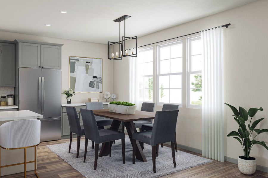 Representative furnished interior of a home built from the M by Tri Pointe Homes in Candelas Townhomes, Arvada (Image 25).