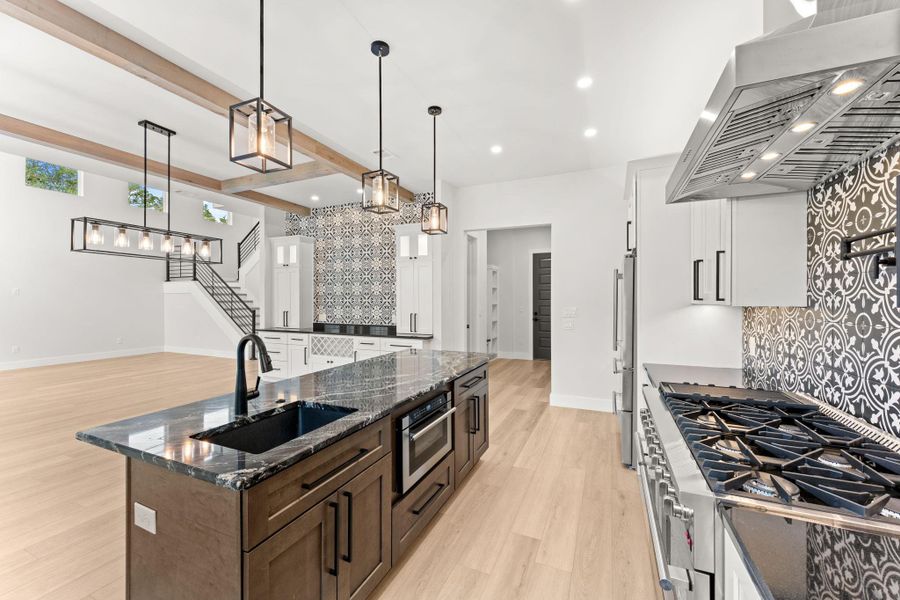 Furnished interior view inside a new home in , Leander (Image 13).