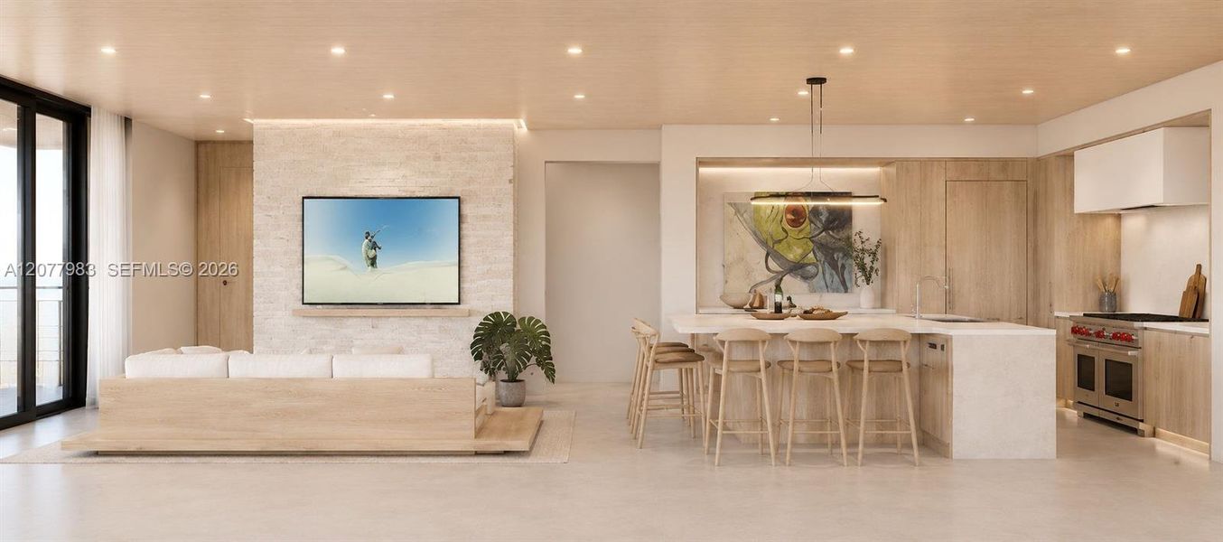 Furnished interior view inside a new home in , Islamorada, Village of Islands (Image 7).