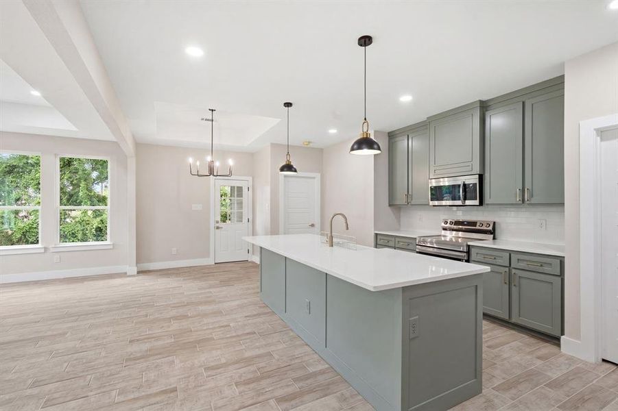 Furnished interior view inside a new home in , Ennis (Image 9).