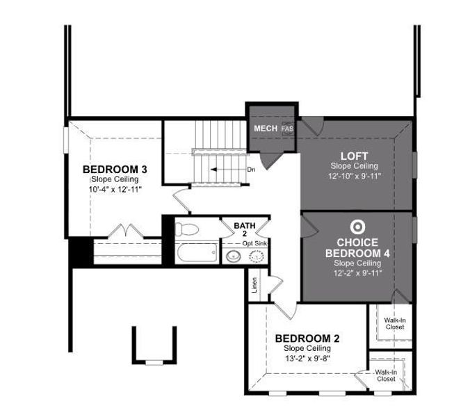 Beazer Homes The Villages at Hurricane Creek Cascade floorplan.