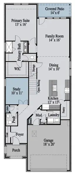 2D floor plan layout of this home in Reunion, Rhome, TX (Image 5). 2D floor plan layout of this home in Reunion, Rhome, TX (Image 5).