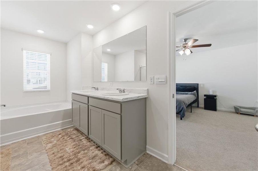 Furnished interior view inside a new home in Brooks Village, Dacula (Image 40).
