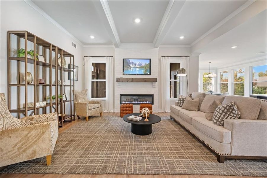 Furnished interior view inside a new home in Rosewood Lake Estates, Hoschton (Image 54).