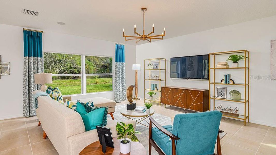 Furnished interior view inside a new home in Coasterra Community Group Page, Palmetto (Image 10).