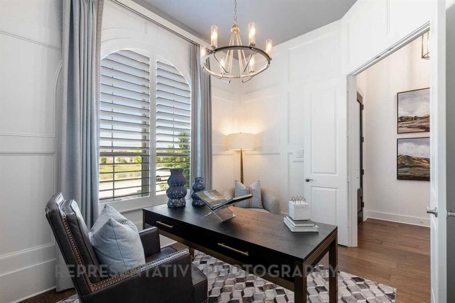Furnished interior view inside a new home in Tavolo Park, Fort Worth (Image 27).