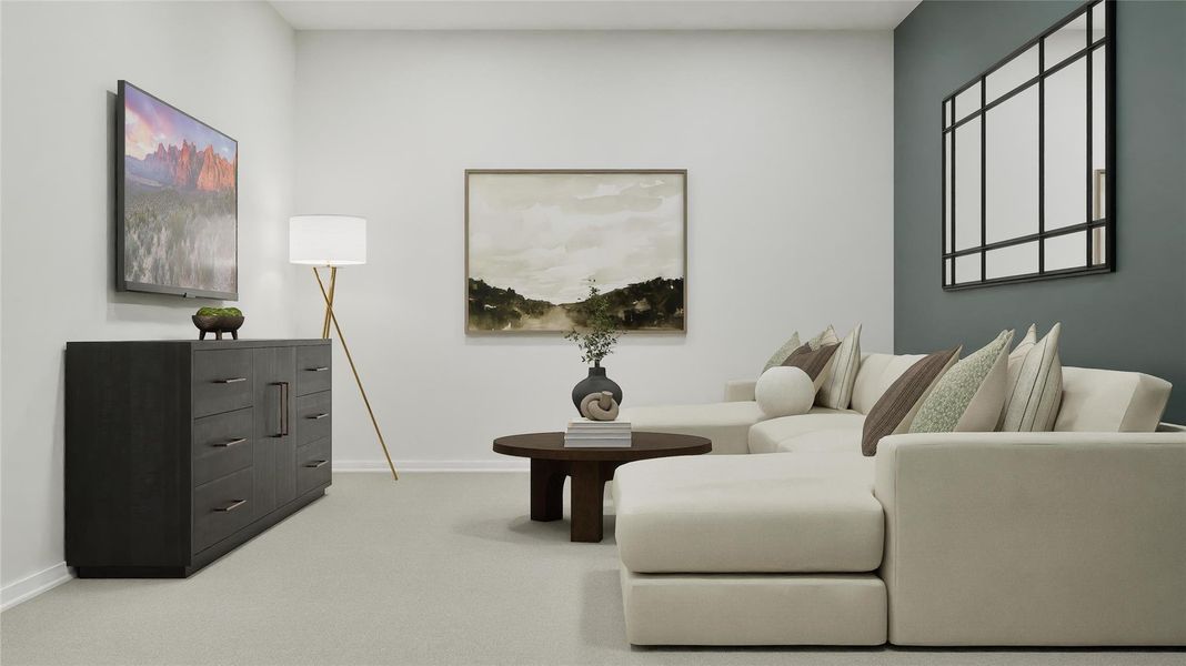 Furnished interior view inside a new home in The Preserve at Rosenberg, Rosenberg (Image 9).