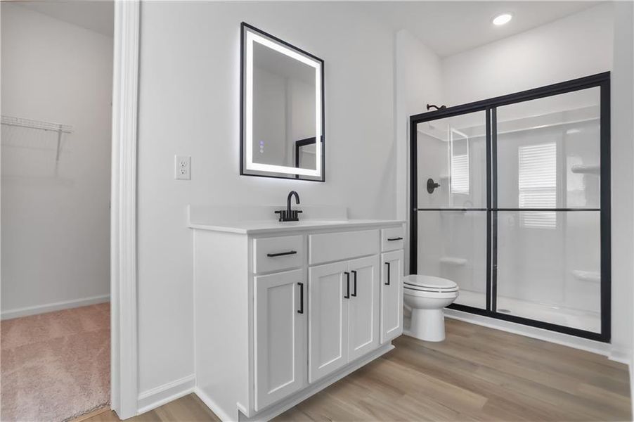 Furnished interior view inside a new home in , Cleveland (Image 10).
