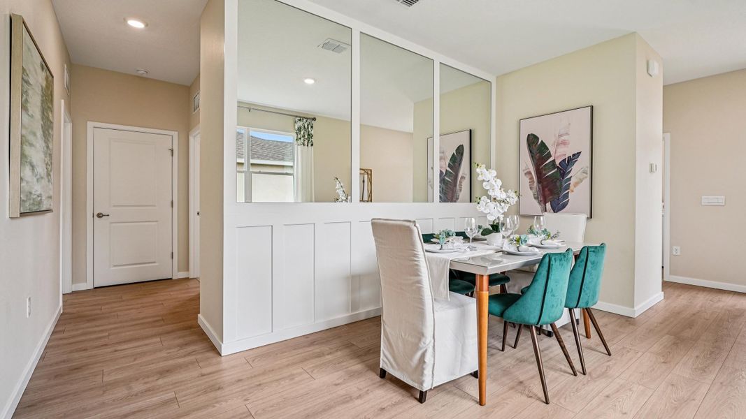 Representative furnished interior of a home built from the Astor by D.R. Horton in Mockingbird Reserve at Winding Oaks, Ocala (Image 7). Representative furnished interior of a home built from the Astor by D.R. Horton in Mockingbird Reserve at Winding Oaks, Ocala (Image 7).