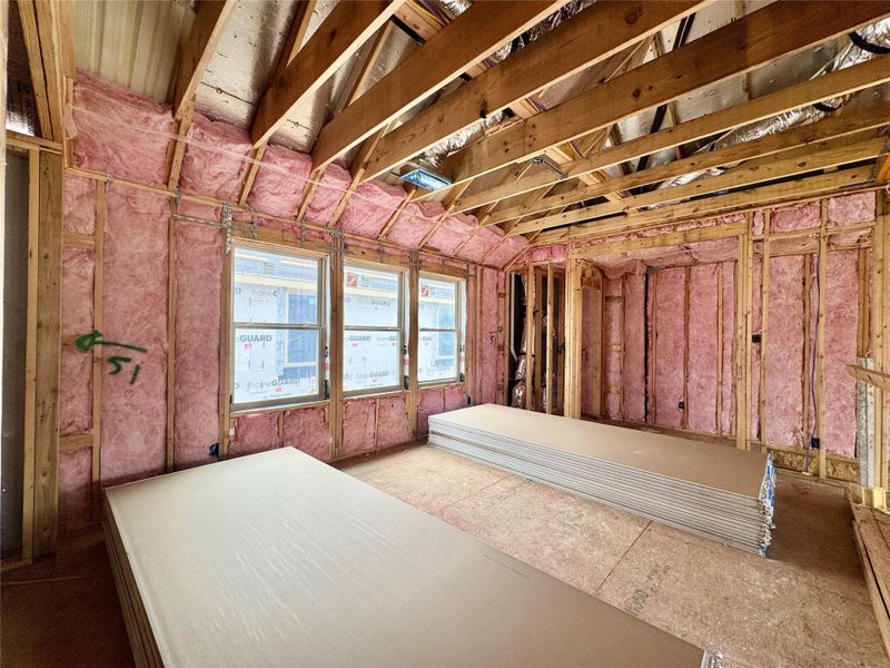 In-progress construction of a new home in Meridiana, Manvel, TX (Image 35).