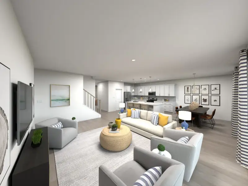 Furnished interior view inside a new home in , Apopka (Image 6).