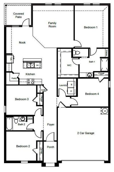 D.R. Horton's Texas Cali Floorplan - All Home and community information, including pricing, included features, terms, availability and amenities, are subject to change at any time without notice or obligation. All Drawings, pictures, photographs, video, square footages, floor plans, elevations, features, colors and sizes are approximate for illustration purposes only and will vary from the homes as built.