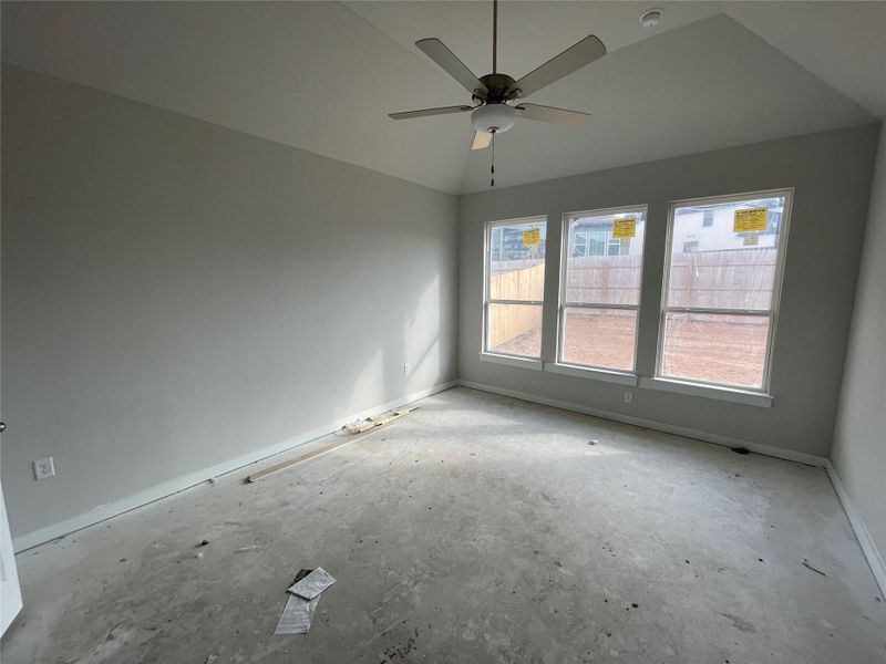 Primary Bedroom with elevated ceiling