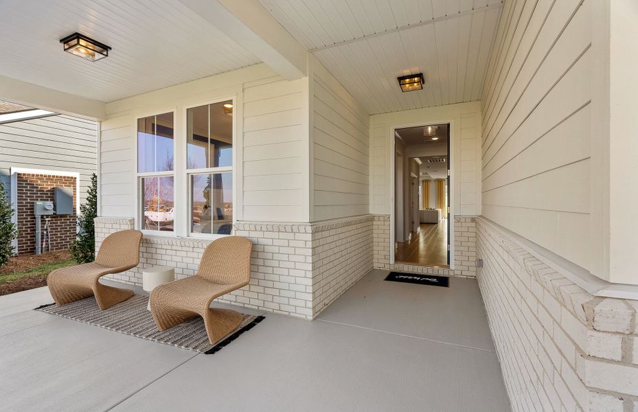 Exterior details and patio area of a home in Del Webb Southern Harmony, Murfreesboro (Image 2).