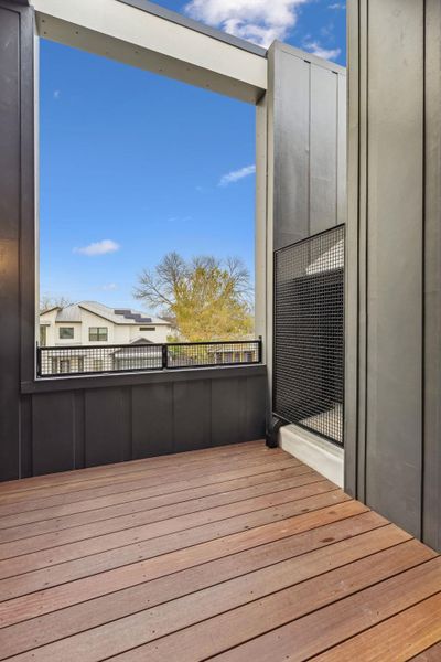 View of wooden terrace