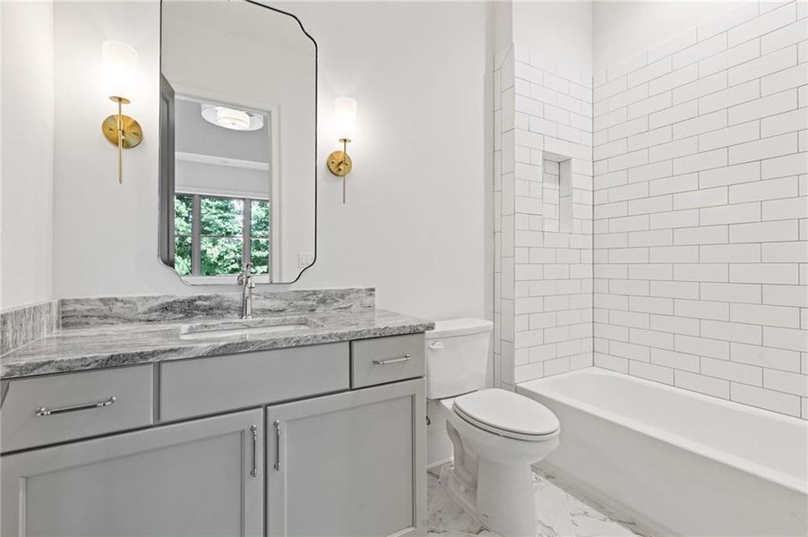Furnished interior view inside a new home in , Flowery Branch (Image 43).