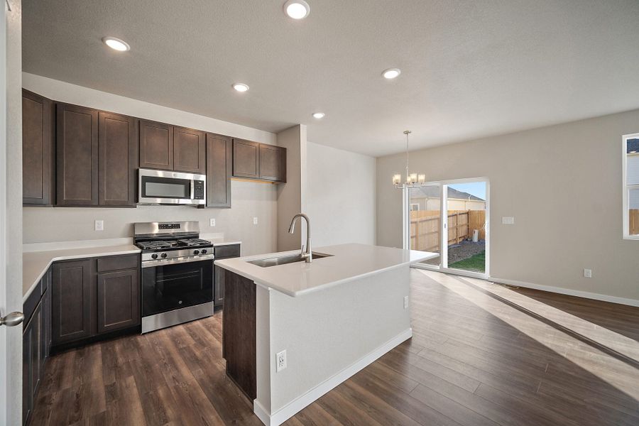 Furnished interior view inside a new home in The Glen, Colorado Springs (Image 6).