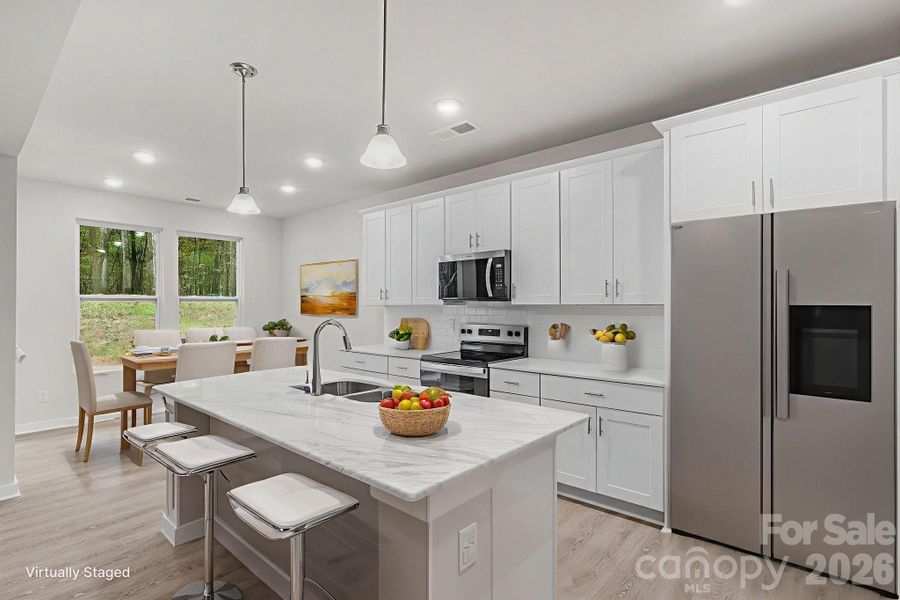 Furnished interior view inside a new home in , Monroe (Image 9).