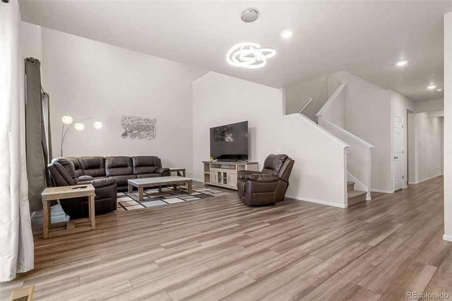 Furnished interior view inside a new home in Buffalo Highlands: The Canyon Collection, Commerce City (Image 6).