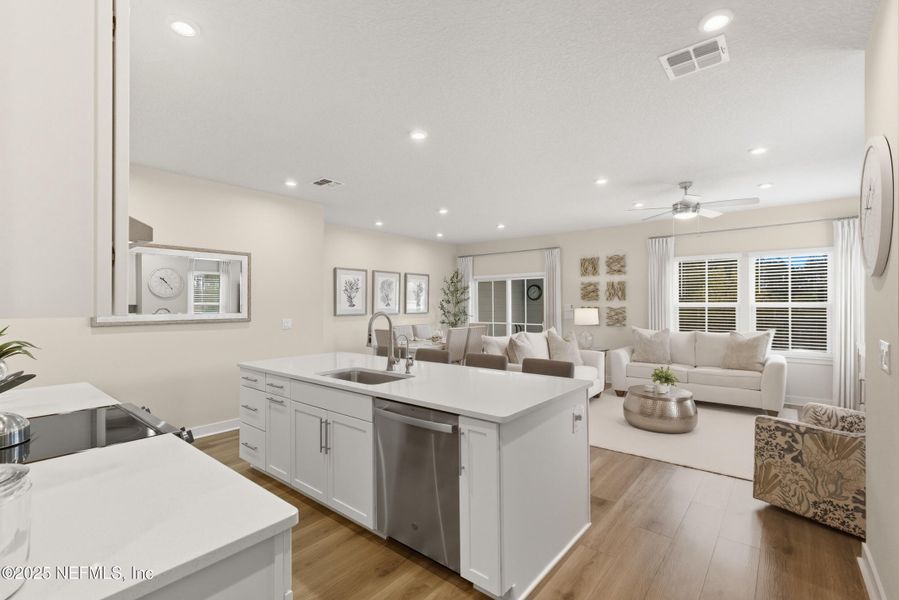 Furnished interior view inside a new home in Shearwater Townhomes, St. Augustine (Image 29).