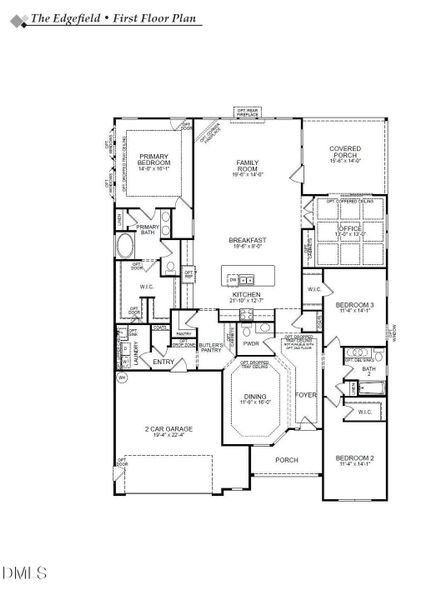 1st Floor Plan Edgefield