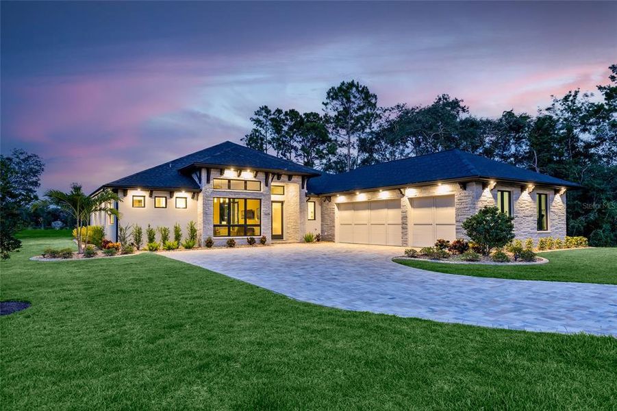Front exterior of a new home in , New Smyrna Beach, FL, highlighting curb appeal (Image 25). Front exterior of a new home in , New Smyrna Beach, FL, highlighting curb appeal (Image 25).