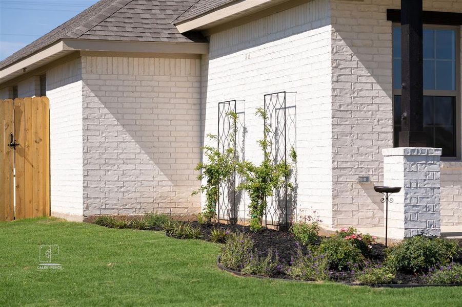 Exterior details and patio area of a home in , Springtown (Image 3).
