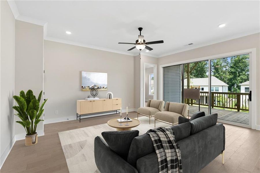 Furnished interior view inside a new home in Havencroft, Woodstock (Image 12). Furnished interior view inside a new home in Havencroft, Woodstock (Image 12).
