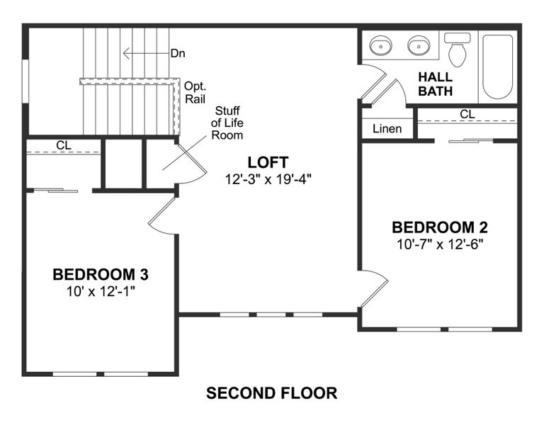 2D floor plan layout for the Evora II by K. Hovnanian® Homes in Creekshaw, Royse City, TX (Image 4). 2D floor plan layout for the Evora II by K. Hovnanian® Homes in Creekshaw, Royse City, TX (Image 4).