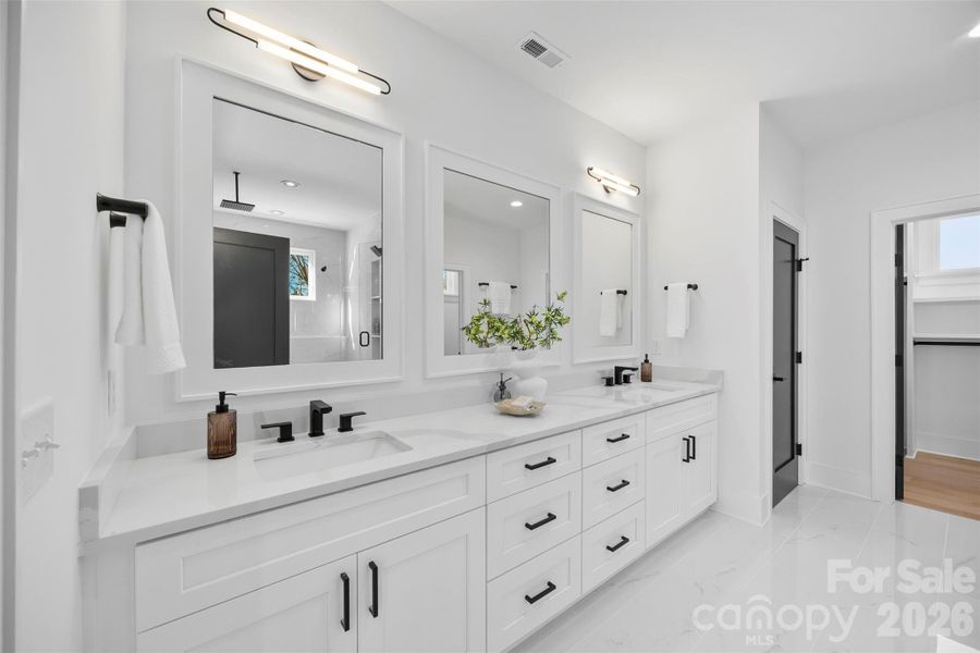 Furnished interior view inside a new home in , Charlotte (Image 9).