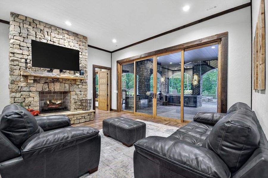 Furnished interior view inside a new home in , Mineral Bluff (Image 37).